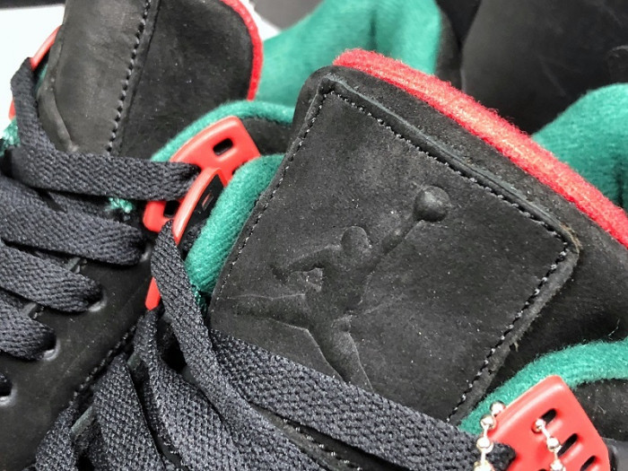 Air Jordan 4 NRG Black/Gorge Green-Varsity Red AQ3816-063